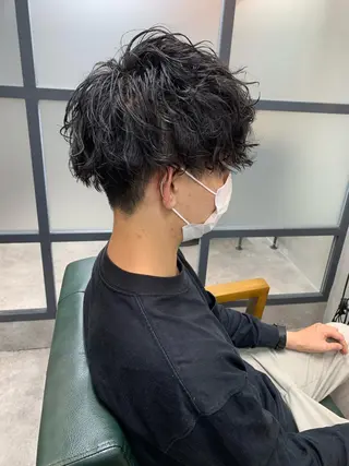 ショート パーマ メンズ 【S.BROOM】 店長　西川徹のヘアスタイル