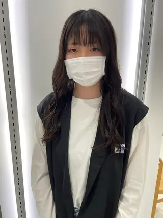 ロング 長町/酸性ストレート /曲がる縮毛矯正のヘアスタイル