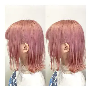 ミディアム カラー 🌈艶ハイトーン🌈 心を込めます🤝涼介のヘアスタイル