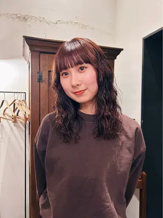セミロング 似合わせパーマ 🌼カンナのヘアスタイル