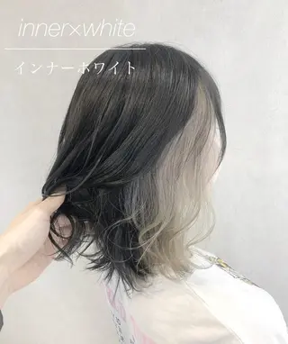 ミディアム カラー 代表/七瀬/ギャル/ シールエクステ/渋谷のヘアスタイル