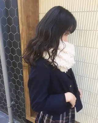 セミロング パーマ マンツーマン半個室 tamuraのヘアスタイル