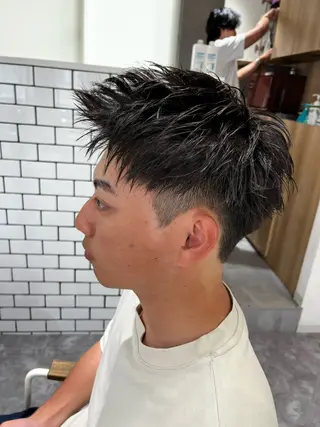 ショート メンズカット パーマ／稲葉のヘアスタイル