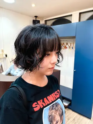 ショート パーマ レイヤー/パーマ /縮毛/ 宮本 泰周のヘアスタイル