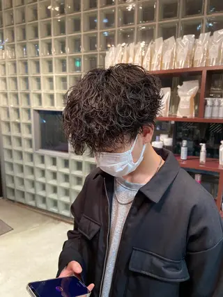 ショート パーマ メンズ 🌀パーマ特化 美容師🌀/しゅんのヘアスタイル
