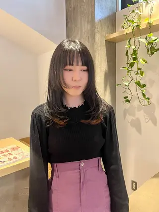 ミディアム 髪質改善/ウルフ ダブルカラー/ショウのヘアスタイル