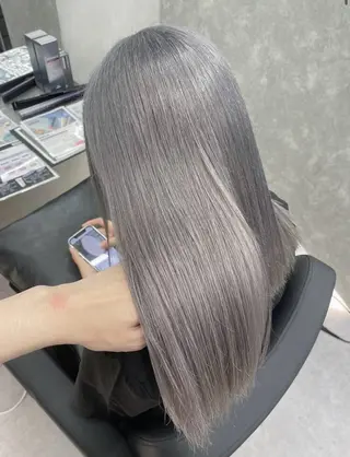 ミディアム カラー ハイトーン×似合わせ Shoseiのヘアスタイル
