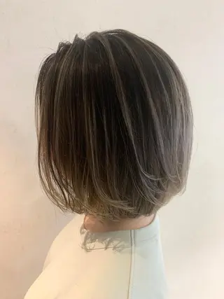 ミディアム 市村 正義のヘアスタイル