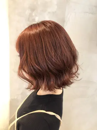 ショート カラー パーマ ヘアアレンジ 顔周りカット・相談 レイヤーも◎しずくのヘアスタイル