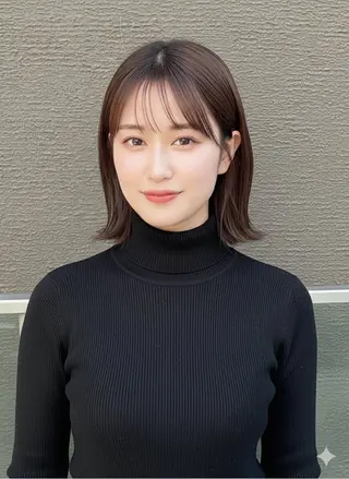 ミディアム 吉原 星稀のヘアスタイル