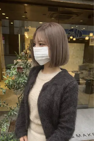 カラー 美髪矯正/髪質改善 /透明感ある艶カラーのヘアスタイル