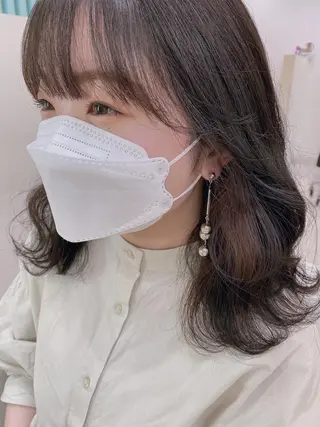 ミディアム カラー ヘアアレンジ マツエク・マツパ 透明感カラー🫧ヘア セット🫧松本菜月の眉毛・アイブロウイメージ