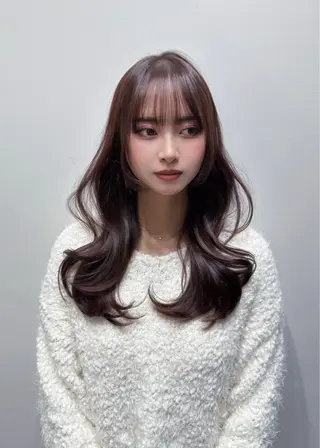 セミロング 圧倒的モテ艶髪💎 レイヤー💎kanaのヘアスタイル