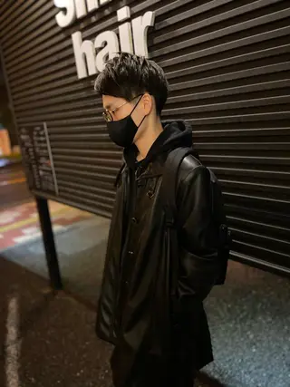 ミディアム dunhill 斉藤 大樹/メンズカットのヘアスタイル