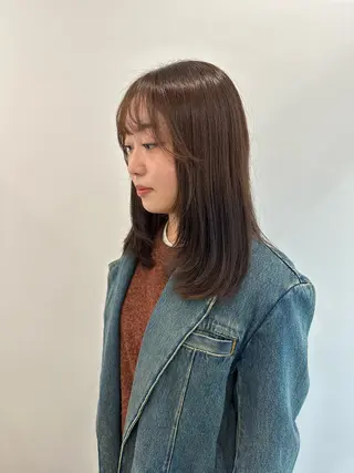 ミディアム カラー レイヤー/ナチュラル 💐nao.のヘアスタイル