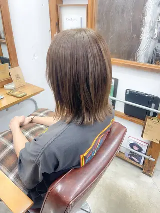 ミディアム 髪質改善 縮毛矯正 ロングヘア サイトウのヘアスタイル