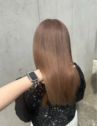 セミロング カラー ·.⟡ 福田 彩乃 透明感カラー🪄🩵のヘアスタイル