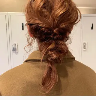 セミロング カラー ヘアアレンジ 佐藤 永夏のヘアスタイル