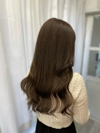 ロング カラー 韓国ヘア🤍髪質改善 🇰🇷AKANEのヘアスタイル