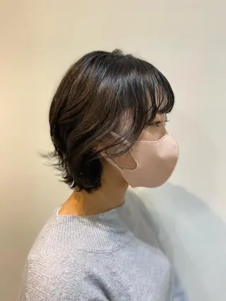 ショート カラー 大人かわいい×艶髪 🤍塩川のヘアスタイル