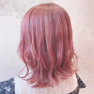 ミディアム 韓国風ヘア✻透明感 カラー✻yukaのヘアスタイル