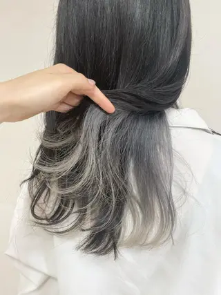 セミロング カラー ヘアアレンジ 【Sweep】おじま のぞみのヘアスタイル