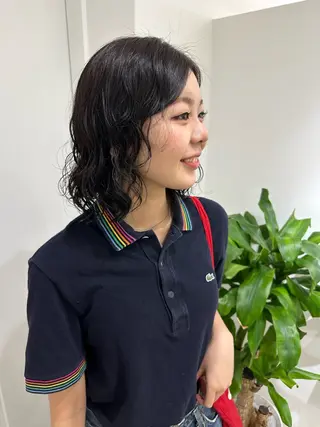 ショート カラー レイヤー/ナチュラル 💐nao.のヘアスタイル