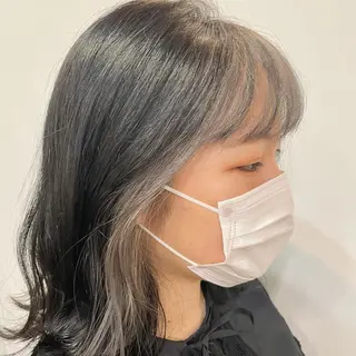 ミディアム カラー ヘアアレンジ 🎀ダブルカラーレイ ヤーyuuri🎀のヘアスタイル