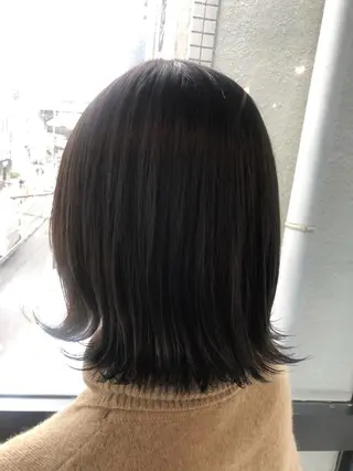 ミディアム カラー 髪質改善&ブリーチ 伊勢 祐一郎のヘアスタイル