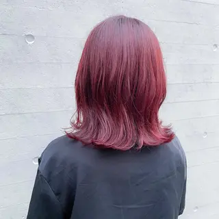 ミディアム カラー シアカラー×髪質改善 技術保証/浦前翼のヘアスタイル