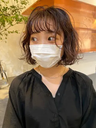 ミディアム カラー 砂原 ひよりのヘアスタイル