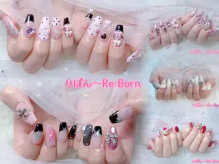ミディアム りぼん Re:Bonrのネイルデザイン