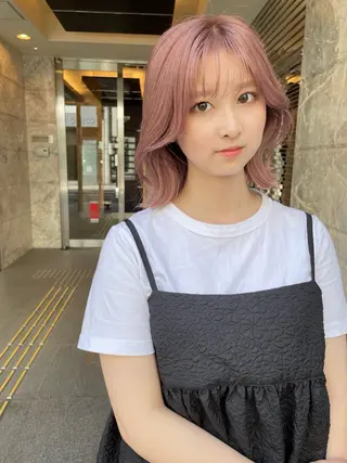 ミディアム カラー 髪質改善will hairdesignのヘアスタイル