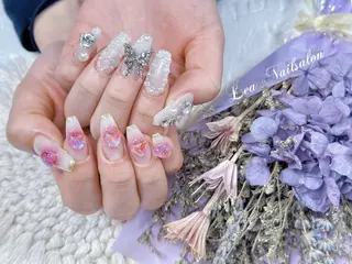 セミロング カラー ネイル Le’a NailSalonのネイルデザイン