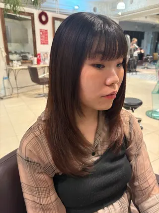 ロング 菊池 菜月のヘアスタイル
