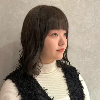 ミディアム 透明感/オリーブ /わがつまこうすけのヘアスタイル