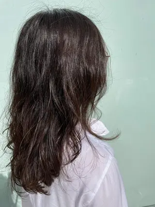 ロング パーマ 原 萌香のヘアスタイル