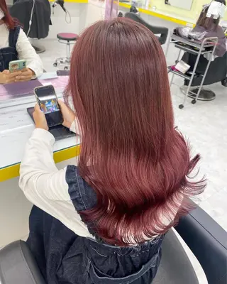 セミロング カラー パーマ ヘアアレンジ メンズ キッズ ネイル マツエク・マツパ アイブロウ 🐩推し活🐩 FUTABA🍒のヘアスタイル