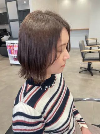 ミディアム 佐藤 由依/水光カラーのヘアスタイル