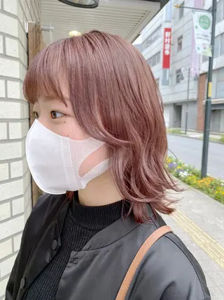 ミディアム カラー ブリーチ/髪質改善 🍀MASAKiのヘアスタイル