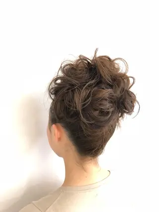 ロング カラー パーマ ヘアアレンジ 暖色ボブ 🍊rikakoのヘアスタイル