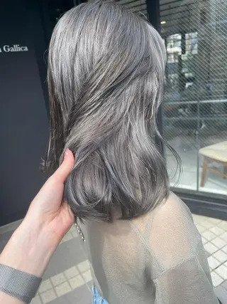 ミディアム カラー ラベンダー/レイヤー スタイル🤎mamiのヘアスタイル