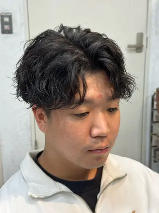 パーマ メンズ fifth/原宿/ カットモデル/カズのヘアスタイル