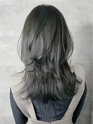 ロング カラー _WHITE 天神店 YUMEKA🐻のヘアスタイル