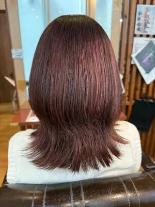ミディアム カラー 吉川 慶斗のヘアスタイル