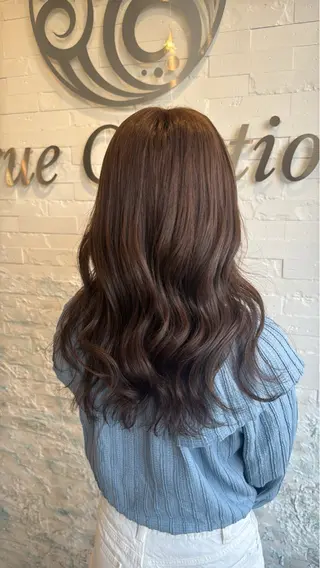 セミロング カラー ブリーチ無しダブル カラー特化/🫧中村のヘアスタイル