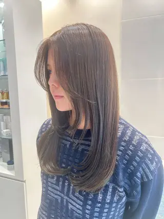 ロング カラー 阪上 沙織のヘアスタイル