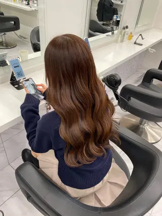 ロング カラー ヘアアレンジ 💗横浜美容室 💗HARUNAのヘアスタイル