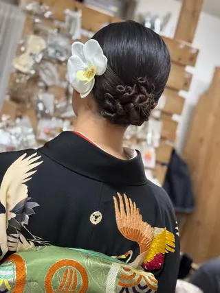 ロング ヘアアレンジ 早朝✨ヘアセット 着付け/清水玲歌のヘアスタイル