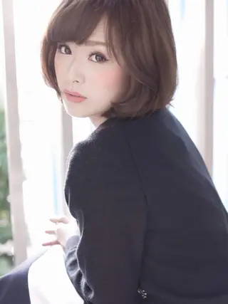 ミディアム 浜田 敦史のヘアスタイル
